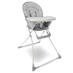 My Babiie MBHC1 Compact Highchair – Ultra Lightweight (5kg), Foldable, Easy Clean, Padded Seat, Footrest, Tray Cup Holder, for Toddler, from 6 Months to 3 Years (15kg) – Grey Dalmation