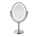 Conair Reflections LED Lighted Collection Mirror, Polished Chrome Finish