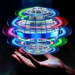 Tikduck Flying Orb Ball 2025 Toys Soaring Hover Pro Boomerang Galactic Fidget Cool Magic Hand Controlled Mini Drone Cosmic Globe Spinner Safe for 6 7 8 9 10+ Year Old Kids Outdoor Toys (Blue-Silver)