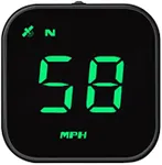 Digital GPS Speedometer, VEESA Car Universal HUD Head Up Display, GPS Smart Gauge Speedometer with Speed MPH Compass Fatigued Driving Alert Overspeed Alarm Trip Meter for All Vehicle (Green)