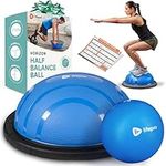 LifePro Half Exercise Ball Trainer - Balance Ball for Exercise - Half Yoga Ball - Stability Ball for Exercise, Full Body Workout - Half Exercise Ball Balance Trainer for Physical Therapy (Blue)