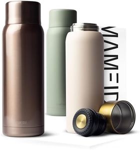 MAMEIDO Termos acqua calda con tazza 1 litro, Termos caffè acciaio inossidabile calda fino a 12 ore, termos the caldo a prova di perdite 100% senza BPA (Rosé Quartz, 1l)