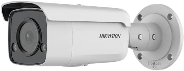 Hikvision - Outdoor PoE IP Camera Bullet 4MP 4mm ColorVu Hikvision AcuSense White Led Deep Learning - DS-2CD2T47G2-L(4mm)