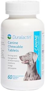 PRN Pharmacal Duralactin Canine Chewable Tablets - Joint Health Supplement for Dogs & Puppies - Pet Mobility Support - Vanilla Flavored Chews - 60 Count