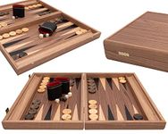 Backgammon Set - Tournament Walnut & Maple Wooden - Premium Edition