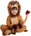 Spooktacular Creations Halloween Baby Realistic Brown Lion Costume with Booties for Infants, Toddler Halloween Dress Up, Animal Themed Party (18-24 months)