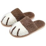 SINNO Cute Animal Slippers for Women, Winter Warm Memory Foam House Slippers, Soft Cozy Booties Non-Slip Slip-on Shoes for Girls Indoor Outdoor Shoes,Creative Gifts for Women Girls Girlfriend