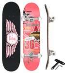 Jaspo Kids Zone 31 x 8 Inches Canadian Maple 7-Layer Skateboard Complete Fully Assembled Kids/Boys/Girls/Youth/Adults – Made in India (Kids Zone)