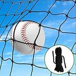 Wiseek 10'x10' Baseball Softball Backstop Nets, Heavy Duty Sports Netting Barrier Net #18 Nylon Baseball Netting Black Net