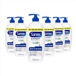 Sanex Expert Skin Health Head to Toe Kids’ Body Wash 720ml x4 - protects delicate skin - children’s shower gel - gently cleanses - 12h hydration - dermatologically tested - paediatrician approved