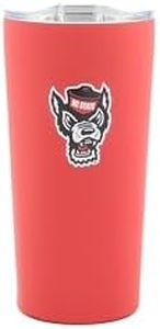 Decorvo Officially Licensed Collegiate Stainless Steel Tumbler - Double Walled Insulated Travel Tumbler with Slide Lid - 18 oz (N. Carolina ST)
