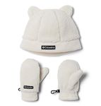 Columbia Toddler Unisex Rugged Ridge Beanie and Mitten, Chalk, One Size