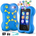 VATOS Kids Smart Cell Phone Toy for Girls Boys, Cute Paw Bone Kid Mobile Phone 2.8" Touchscreen HD Dual Camera with Anti-Collision Silicone Case, 8GB Memory Card, Birthday Gift for Kids 3-10 Years Old