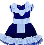 Kkalakriti Russian Girl Blue Frock Fancy Dress Costume International Country Theme|Events,Parties and Birthday (5-6 yrs)