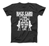 Race Cars are Like Strippers Funny Driver Racing Racer Gift T-Shirt MAL Womens Mens, Hoodie Sweatshirt Longsleeve Black