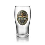 Guinness Green Collection Pint Glasses, 20 Ounce - Beer Glass for Bar and Kitchen