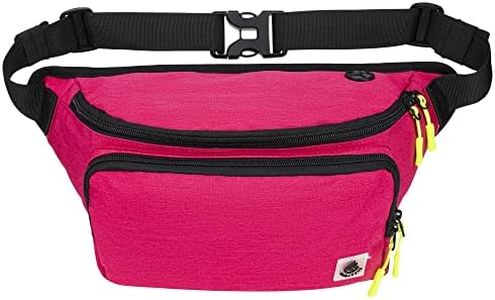 Gisdanchz Bum Bag for Women Men, Waterproof Bumbag Fanny Pack Waist Bag for Travel Hiking Running Dog Walking Large Waist Small Bum Bags Money Belt Bag Pouch Bumbags for Ladies Women Men, Hot Pink