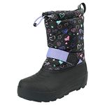 Northside Frosty Snow Boot, Black/Purple, 3 UK