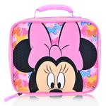 Disney Minnie Mouse Lunch Box for Kids | Insulated Lunch Bag Lunch Box for Girls, Boys, Unisex, Toddlers| Disney Minnie Mouse Pink Reusable Lunchbox