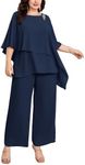 Hanna Nikole Plus Size Pant Suits f