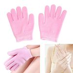 Maharsh SPA Moisturizing Skincare Gel Therapy Treatment Gloves Spa gel gloves for women girls Moisturizing gloves can keep your hands more beautiful (Pink)