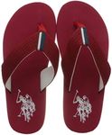 US Polo Association Men's Nettuno Flip Flops, Red (Red 019), 6 UK