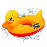 Baby Swimming Float, Inflatable Waist Float Ring with Seat and Handle,Safety Baby Float Pool Boat Water Funny Toys Accessories for Babies Kids Toddlers Swim Train(Yellow)