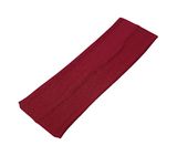 WESTEND CHOICE 7cm Wide Headbands Plain Stretchy Hairband Unisex Kylie Headband Bandeau Gym Exercise Headbands for Women & Men Soft Yoga Head Band (Burgundy)