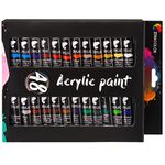 Zenacolor 48 Acrylic Paint Set 12ml Tubes (0.4 oz) - Set of Paints for Canvas, Art and Craft for Artist and Professional