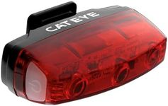 CatEye Rear Bike Light - Rapid Micro Compact 15 Lumen LED Bicycle Rear Light with Multiple Flash Modes | USB Rechargeable & Water-Resistant for Night Cycling Safety | Bike Accessories
