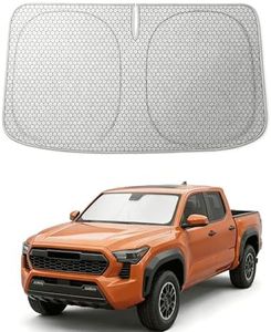 WOLFBOX Premium Graphene Car Windshield Sun Shade - Advanced Cooling Tech Foldable Front Window Sunshade, 100% UV Block & Heat Shield Visor Protector(Small 59.06''L*29.53''W)