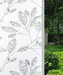 JAAMSO Royals Privacy Window Film Frosted Glass Film Static Cling Glass Film No Glue Anti-UV Window Sticker Self Adhesive for Privacy Office Meeting Room Bathroom Living Room (200 CM X 45 CM)