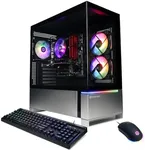 CyberPowerPC Gamer Master Gaming PC, AMD Ryzen 5 5500 3.6GHz, Radeon RX 6400 4GB, 16GB DDR4, 500GB PCIe Gen4 SSD, WiFi Ready & Windows 11 Home (GMA3100A)