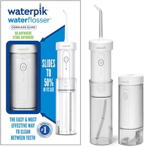 Waterpik Cordless Water Flosser – White, Portable Dental Cleaner
