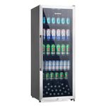 Subcold MAXI250LED Upright Drinks Fridge with Stainless Steel Glass Door | 237L Can Cooler | Lockable Fridge Ideal for Home Bars, Kitchens, and Entertaining Spaces (Stainless Steel)