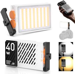 ZHIYUN FIVERAY M40 Video Light, 40W Portable Camera Light, 14000 Lux, CRI/TLCI 96+ 2700-6200K, 320g LED Panel DSLR Photography Lighting, Lighting Setup for YouTube, TikTok