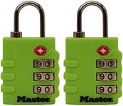 Master Lock 35mm Combination Padlock - TSA Approved 35mm Wide Body - Colourful Luggage Combo Lock with Code for Backpack and Suitcases