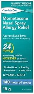 Chemists Own Mometasone Nasal Spray Allergy Relief 140 Spray (Generic of NASONEX)