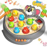 HopeRock Toddler Toys for 3+ Year Old Boys Girls, Whack Mole Game for Toddlers w/Sound & Light & Spray with 2 Hammers, Birthday Gifts for 3 4 5 6 7+ Year Old Kids