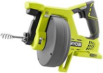 Ryobi P4001 One+ 18V Lithium Ion All-In-One 25 Foot Drain Auger for Sinks or Toilets (Battery Not Included, Power Tool Only)