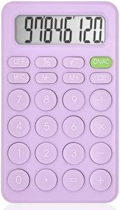 Cute Purple 8-Digit LCD Calculator, Basic Four Function for Teachers, Students & Office, Small & Sensitive, 5.5x3.2 Inches