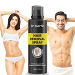 Hair Removal Spray For Men And Women | Painless Body Hair Removal Cream For Back, Chest, Legs, Arms, Under Arms & Intimate Areas 200ML