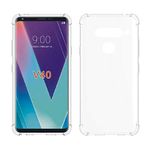 STARZ Back Cover for LG V40/ V40 THINQ Case, Soft TPU Crystal Clear Slim Anti Slip Case Transparent Back Protector Cover