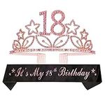18th Birthday Gifts for Girl, 18th Birthday Tiara and Sash