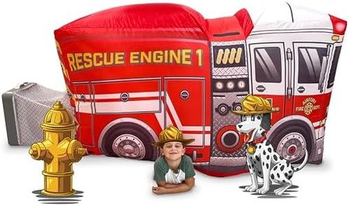 AirFort Inflatable Fort for Kids, Builds in 30 Sec, Play Tent Age 3+ (Firetruck)