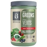 Botanica Perfect Greens Powder - Organic Super Greens - Berry Flavor 216 g | Clean Ingredient Plant-Based Vegan Gluten Free Green Vegetable Superfood Powder with Wheat Grass Spirulina Spinach Chlorella Powder