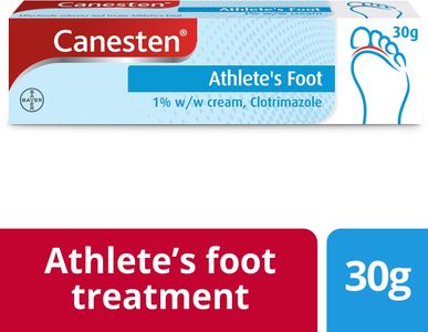 Canesten Athlete’s Foot 1% Antifungal Cream, 30g – Itch Relief Treatment