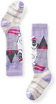 Smartwool Kids' Wintersport Yeti Pattern Full Cushion Merino Wool Over The Calf Socks, Ultra Violet, Medium