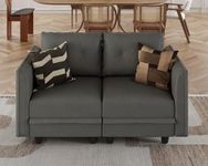 LLappuil Faux Leather Loveseat Sofa