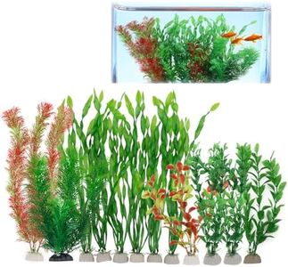 12Pcs Artificial Aquarium Plants Plastic Aquatic Plant Simulation Water Plants Decor Fish Tank Decorations Accessories